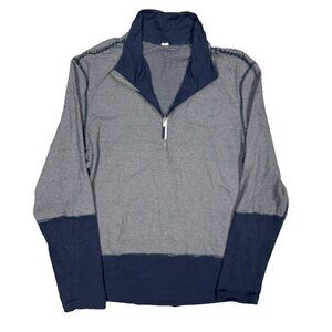 Lululemon 1/4 Zip Stretch Pullover Sweatshirt Long Sleeve Striped Medium